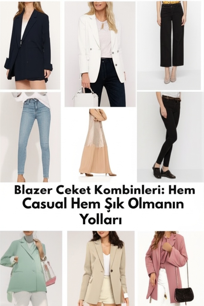 Blazer Ceket Kombinleri: Hem Casual Hem Şık Olmanın Yolları