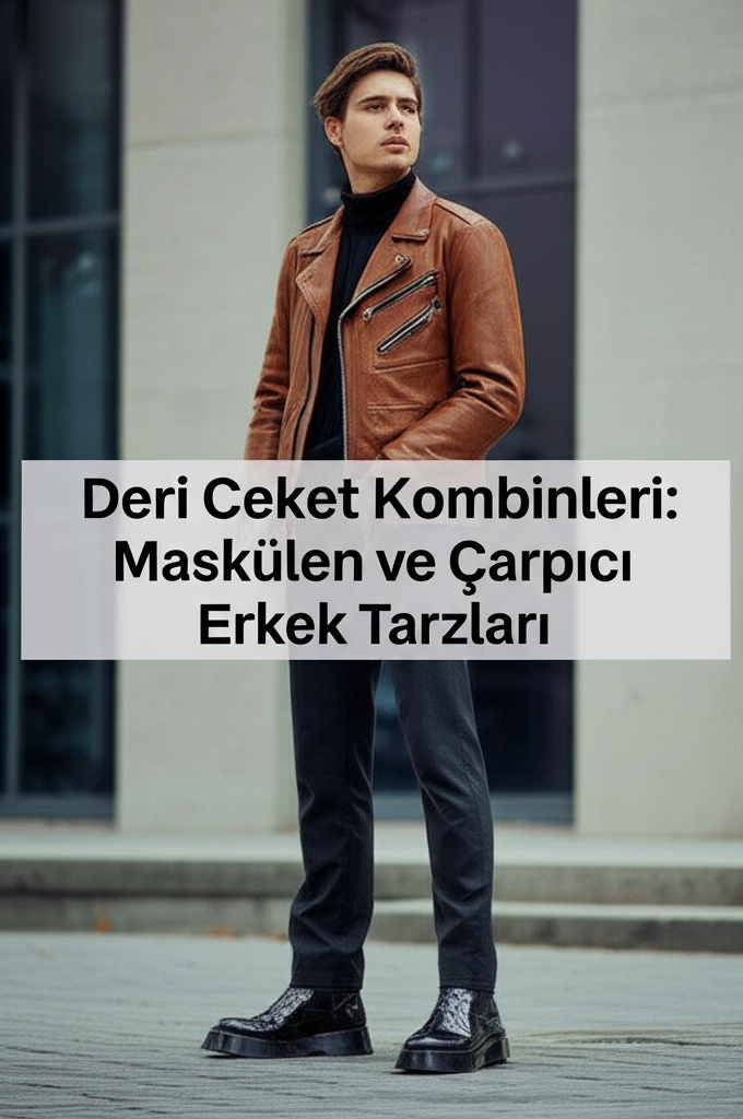 Deri Ceket Kombinleri: Maskülen ve Çarpıcı Erkek Tarzları