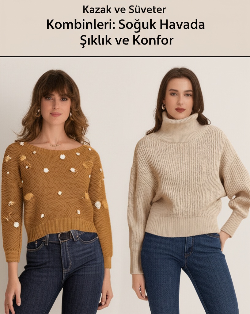 Kazak ve Süveter Kombinleri: Soğuk Havada Şıklık ve Konfor
